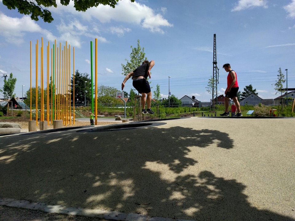 Fahrradtour zur Alla-Hopp-Anlage in Rülzheim (21. Mai 2016) © Steffen Bentz, Jonathan Götz, Kilian Mitzel, Christian Liebel
