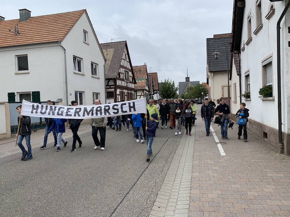 Hungermarsch 2018 (3. Oktober 2018) © Christian Liebel für Messdiener St. Gertrud Leimersheim